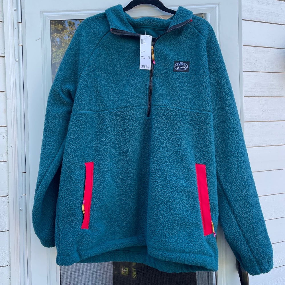Never Worn XL Poler Camp Piled Fleece Anorak Jacket (Quarter Zip)